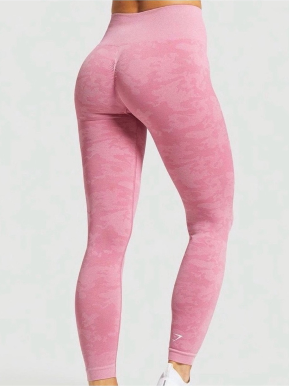Gymshark Pink Camo Seamless Leggings